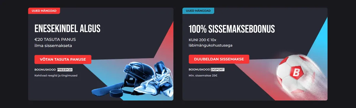 vali oma olybet spordiennustuse tervitusboonus