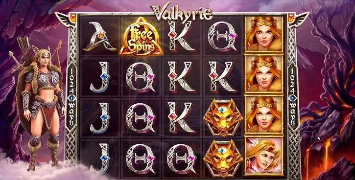 valkyrie slot screen
