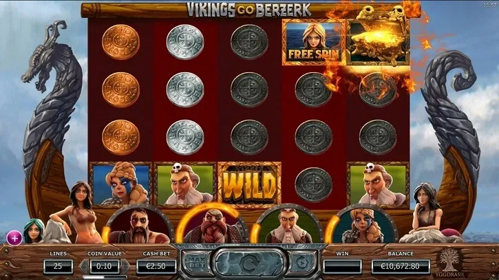 vikings go berzerk slot screen
