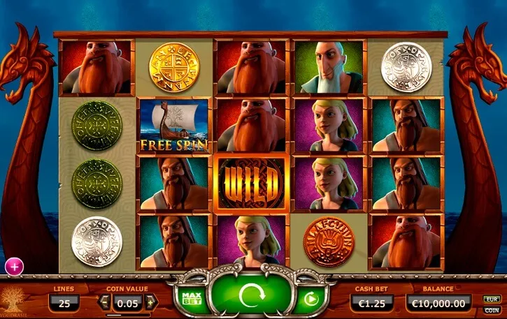 vikings go wild slot screen