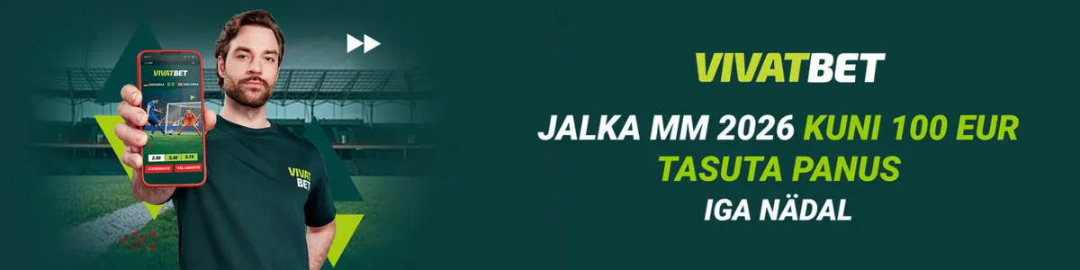 Vivatbet jalgpalli MM 2026 tasuta panused