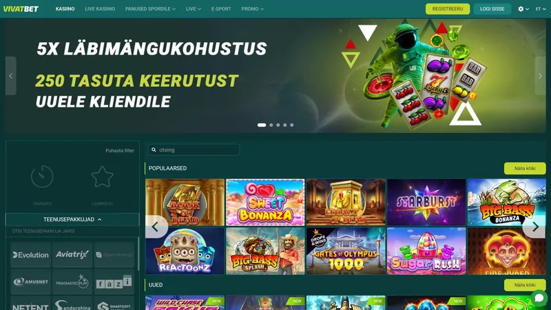 vivatbet kasiino veebileht