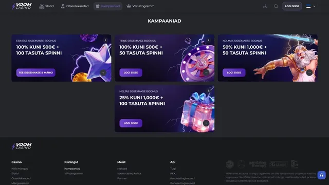 voom casino pakkumised