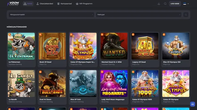 voom casino slotid