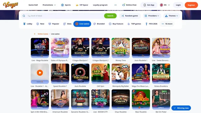 Vulkan Vegas casino live games
