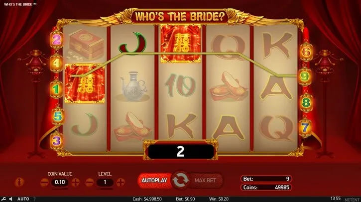 who is the bride slot screen