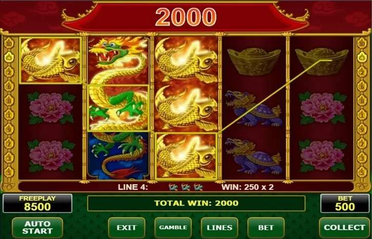 wild dragon slot screen