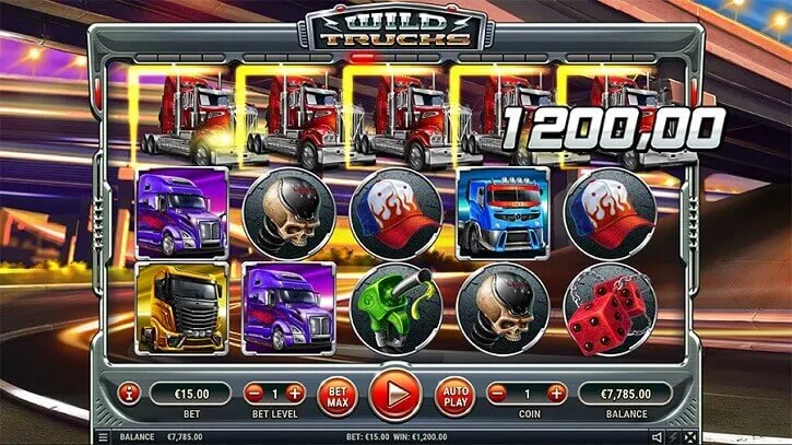 wild trucks slot screen