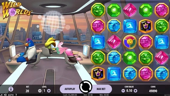 wild worlds slot screen