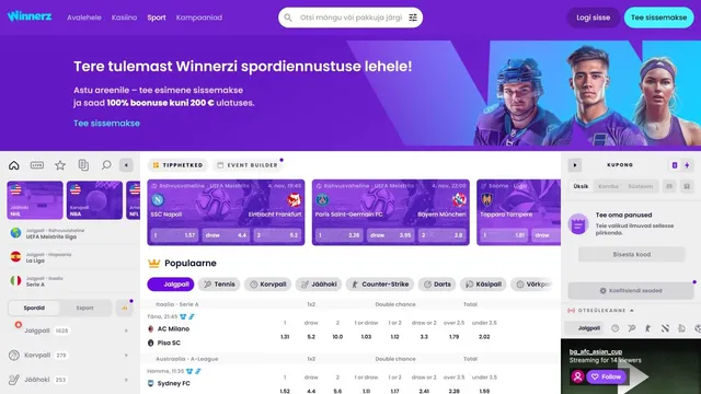 winnerz spordiennustus
