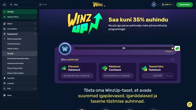 winz.io casino loyalty program