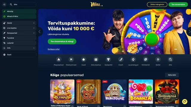 winz kasiino veebileht