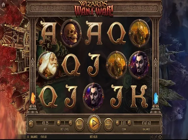 wizards want war slot screen