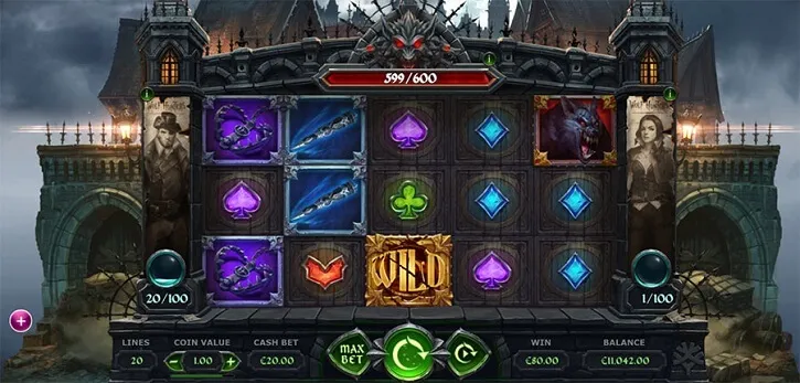 wolf hunters slot screen