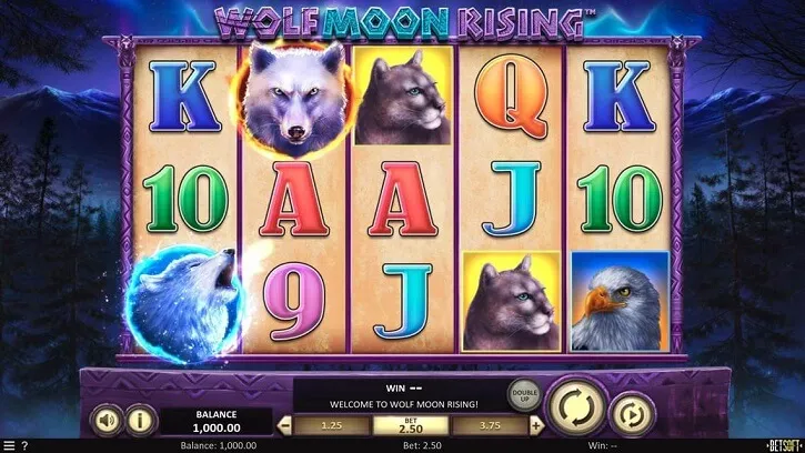 wolf moon rising slot screen