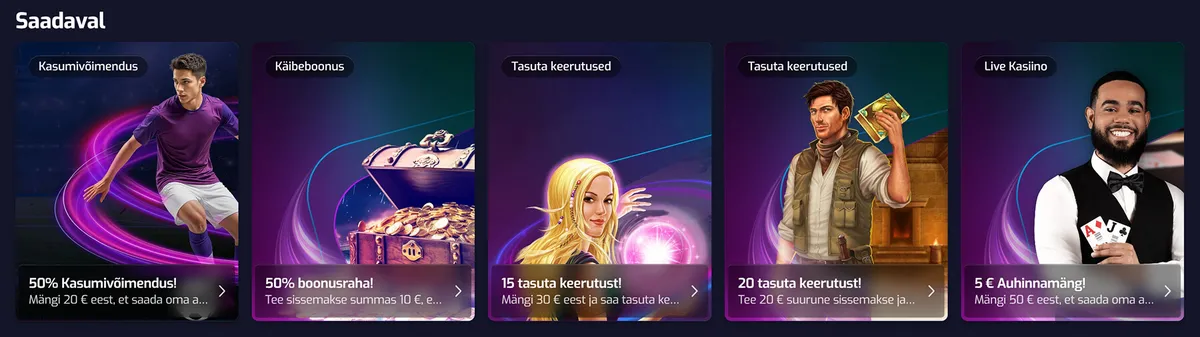 x3000 kasiino pakkumised