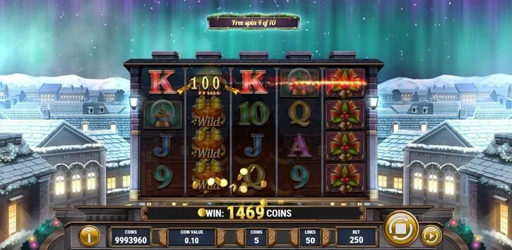 xmas magic slot screen