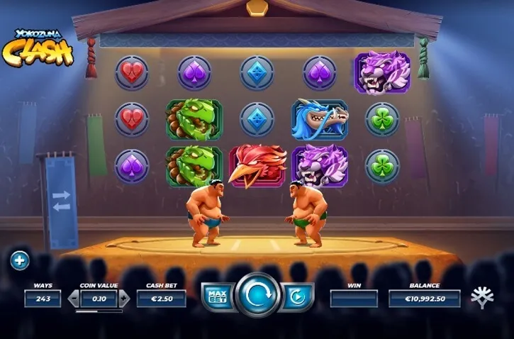 yokozuna clash slot screen